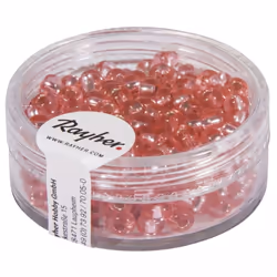 Rayher Hobby 1430016, Verre, Rose, Perle en forme de graine