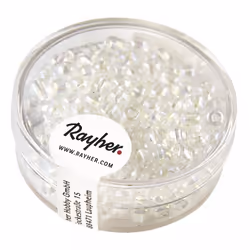 Rayher Hobby 1430037, Verre, Transparent, Perle en forme de graine