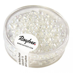 Rayher Hobby 1430037 Perle en forme de graine Verre Transparent