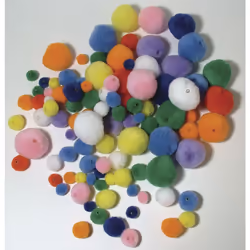 Rayher Hobby 7651549 décoration de fête pompons décoratifs