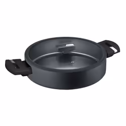 Berndes 15446106, Rond, Noir, Aluminium, QuanTanium, Noir, Plastique