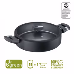 Berndes 15446106 casserole à sauce Rond Noir