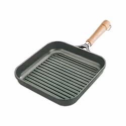 Berndes 071041, Rectangulaire, Poêle grill, Gris, Aluminium, 6 mm, Vitrocéramique, Gaz, Halogène, Induction