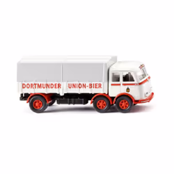 Wiking 042903, Modèle de camion de livraison, Pré-assemblé, 1:87, Pritschen-Lkw (MB LP 333), unisexe, "Dortmunder Union"