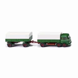 Wiking 042905, Modèle de camion de livraison, Pré-assemblé, 1:87, Pritschenhängerzug (MB LP 333), unisexe, 2 pièce(s)