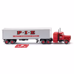Wiking 052706, Modèle de camion de livraison, Pré-assemblé, 1:87, Containersattelzug (Peterbilt), unisexe, "Pacific Intermoun ...