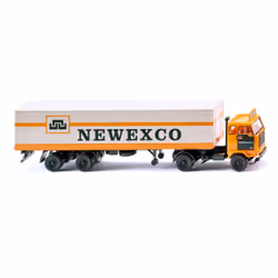 Wiking 054202, Modèle de camion de livraison, Pré-assemblé, 1:87, Koffersattelzug (Volvo F88), unisexe, "Newexco"