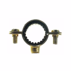 Collier simple ou double en acier bichromaté. Embase taraudée au pas 7 x 150.