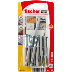 Fischer 522321 ancrage à vis et cheville murale 1 pièce(s) Kit de fiches murales et vis 40 mm