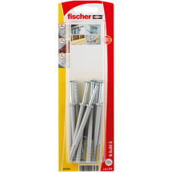 Fischer 522323 ancrage à vis et cheville murale 12 pièce(s) Kit de fiches murales et vis 80 mm