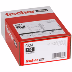 Fischer 24556 ancrage à vis et cheville murale 100 pièce(s) Fiche murale 31 mm