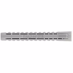 Fischer SX 8 x 65, Fiche murale, Ciment aéré placé en autoclave, Brique, Béton, Plaque de fibre Gypsum, Nylon, Gris, 65 mm, 8 ...