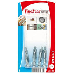 Chevilles métalliques HM avec vis 5x52x4 pcs  - FISCHER - 26263