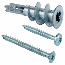 Fischer Fixations métalliques de plaque de plâtre avec vis 100 pcs