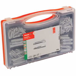 Informations techniques Contenu: 1 set Type de produit: Assortiment de chevilles Boîte de chevilles SX/UX rouge La boîte d'as ...