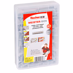 Fischer 41648, Ancre d'expansion, Brique, Béton, Maçonnerie, Nylon, 132 pièce(s), Boîte