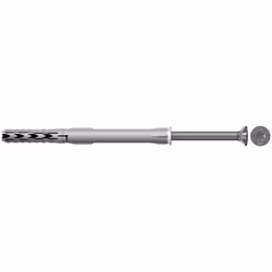 Fischer 46274, Kit de fiches murales et vis, Ciment aéré placé en autoclave, Brique, Béton, Bloc Gypsum, Nylon, TX40, 1 cm, 1 ...