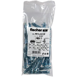 Fischer 48042 ancrage à vis et cheville murale 20 pièce(s) Kit de fiches murales et vis 52 mm