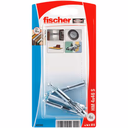 Fischer 49392, Ancrage mural creux (cheville molly), Plaque de plâtre, 46 mm, 8 mm, 5,2 cm, 1,6 cm