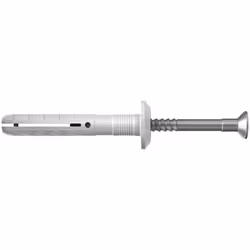 Fischer 50369, Kit de fiches murales et vis, Brique, Béton, Cruciforme, PZ2, 40 mm, 6 mm