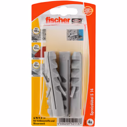 Fischer 52113 ancrage à vis et cheville murale 4 pièce(s)