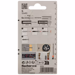 Fischer 52114 ancrage à vis et cheville murale 6 pièce(s)