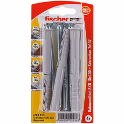 Der fischer Langschaftdübel SXR-T ist ein Dübel aus hochwertigem Nylon mit vormontierter fischer Sicherheitsschraube mit Senk ...