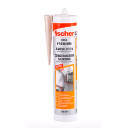 Fischer 53091, 310 ml, Produit d'étanchéité au silicone, Adapté à une utilisation à l'intérieur, Adapté à une utilisation ext ...
