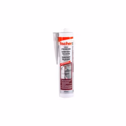 Fischer 53101, 310 ml, Produit d'étanchéité au silicone, Adapté à une utilisation à l'intérieur, Blanc, 1 pièce(s)