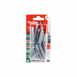Fischer 77861 ancrage à vis et cheville murale 10 pièce(s) Kit de fiches murales et vis