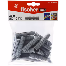 Fischer 78322, Fiche murale, Brique, Béton, 50 mm, 1 cm, 7 cm, 6 mm