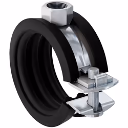 Fischer 79427, Collier pour tuyau, Noir, Acier, 50 - 55 mm, EPDM, Acier zingué, 0,9 kN, M8