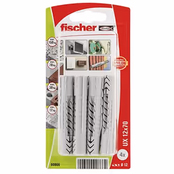 Fischer 90866, Ancrage mural creux (cheville molly), Brique, Béton, Ciment mousse, Nylon, CE, 1 cm, 70 mm