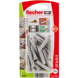 Fischer 90868 ancrage à vis et cheville murale 20 pièce(s) Kit de fiches murales et vis 35 mm