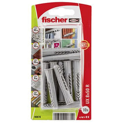 Fischer 90870 ancrage à vis et cheville murale 10 pièce(s) Fiche murale 50 mm