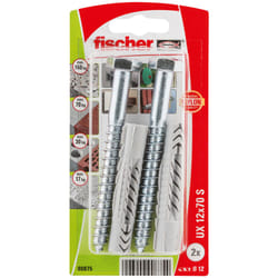 Fischer 90875 ancrage à vis et cheville murale 2 pièce(s) Fiche murale 70 mm