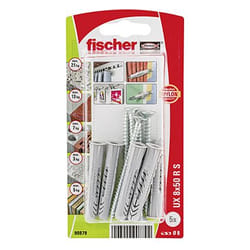 Fischer 90879 ancrage à vis et cheville murale 10 pièce(s) Kit d'ancrage et de vis 70 mm
