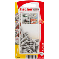 Fischer 90886 ancrage à vis et cheville murale 50 pièce(s) Fiche murale 20 mm