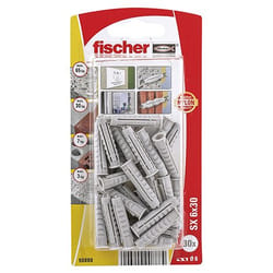 Fischer 090888 cheville en bois 30 pièce(s) Plastique Rond