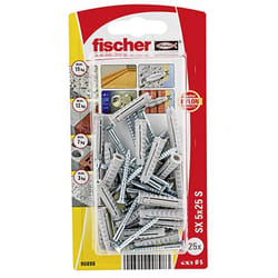 Fischer 90898 ancrage à vis et cheville murale 25 pièce(s) Kit d'ancrage et de vis 25 mm