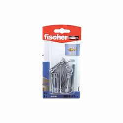 Fischer 90926, Kit de fiches murales et crochets, Plaque de plâtre, 65 mm, 1 cm, 7,1 cm, 2 cm