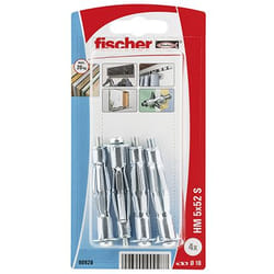 Fischer 90928 ancrage à vis et cheville murale 4 pièce(s) Ancrage mural creux (cheville molly) 52 mm