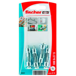 Fischer 90931 ancrage à vis et cheville murale 4 pièce(s) Ancrage mural creux (cheville molly) 37 mm
