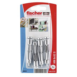 Fischer 90932 ancrage à vis et cheville murale 4 pièce(s) Ancrage mural creux (cheville molly) 52 mm