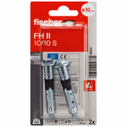 Fischer 90933 ancrage à vis et cheville murale 2 pièce(s)