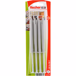 Fischer 90936, Kit de fiches murales et vis, Brique, Béton, ETA-13/0235, 4 pièce(s)