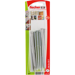 Fischer 90937 ancrage à vis et cheville murale 4 pièce(s) Kit de fiches murales et vis