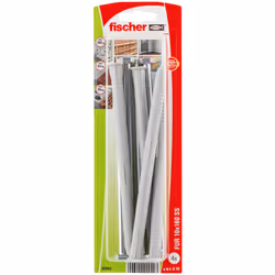 Fischer 90942, Kit de fiches murales et vis, Brique, Béton, ETA-13/0235, 4 pièce(s)