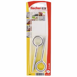 Fischer 90943, Kit de vissage, Acier zingué, Bois, Utilité générale, Zinc, SX 10