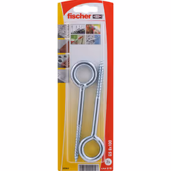 Fischer 90944, Kit de vissage, Acier zingué, Bois, Utilité générale, Zinc, SX 10